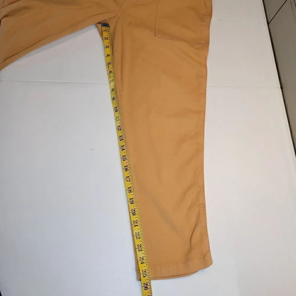 Pistola Orangey Tan Cropped Utility Pants Jeans Women's Size 32 Waist Denim - Picture 14 of 15